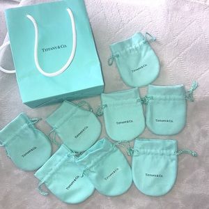 8 Tiffany & Co. jewelry pouches